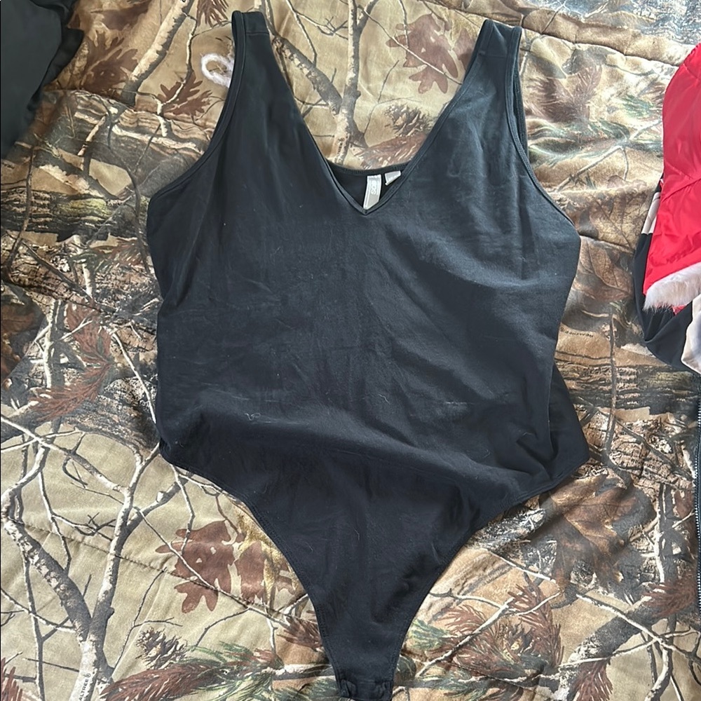 Black Sleeveless Bodysuit